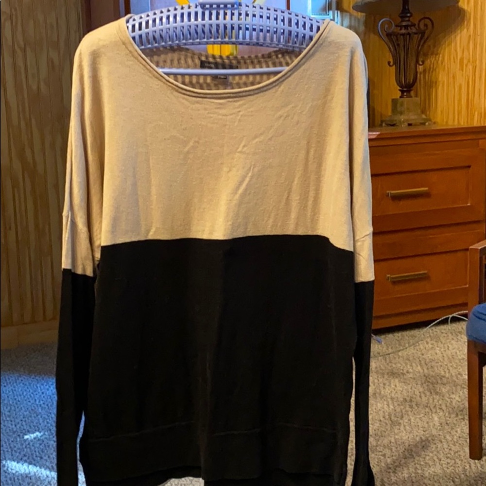 Vince black and khaki sweater